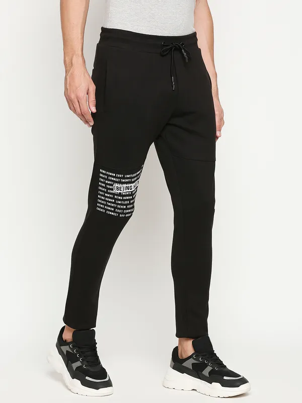 Being Human Clothing Men Regular Fit Track-Black