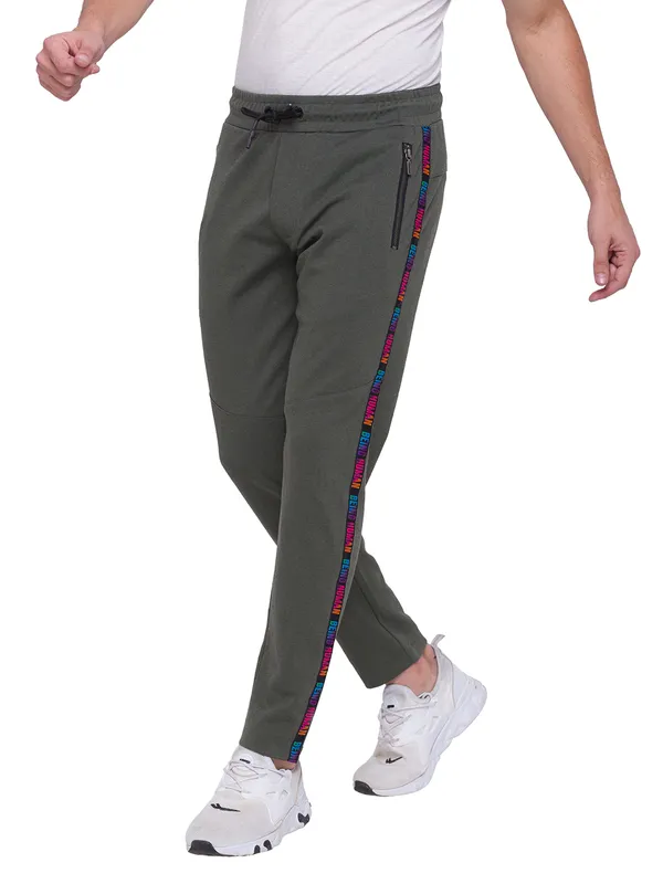 Being Human Clothing Men Regular Fit Track-Forest Green
