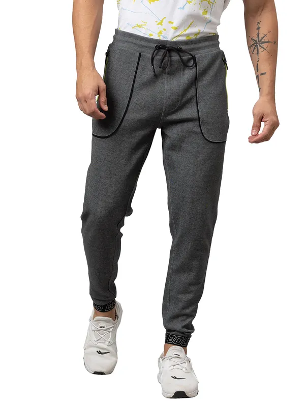 Being Human Clothing Men Regular Fit Track-Anthra Mel