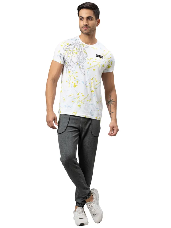 Being Human Clothing Men Regular Fit Track-Anthra Mel
