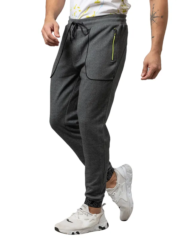 Being Human Clothing Men Regular Fit Track-Anthra Mel