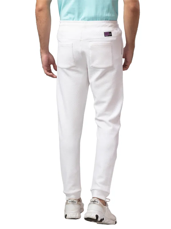 Being Human Clothing Men Regular Fit Track-White