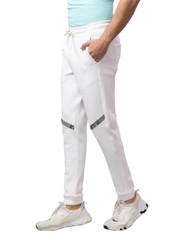 Being Human Clothing Men Regular Fit Track-White