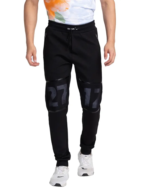 Being Human Men Regular Fit Track-Black