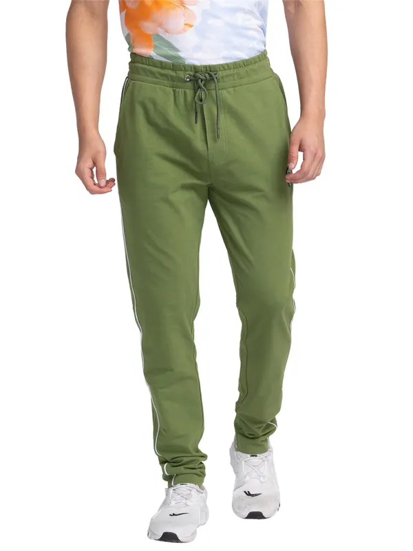 Being Human Clothing Men Regular Fit Track-Olive