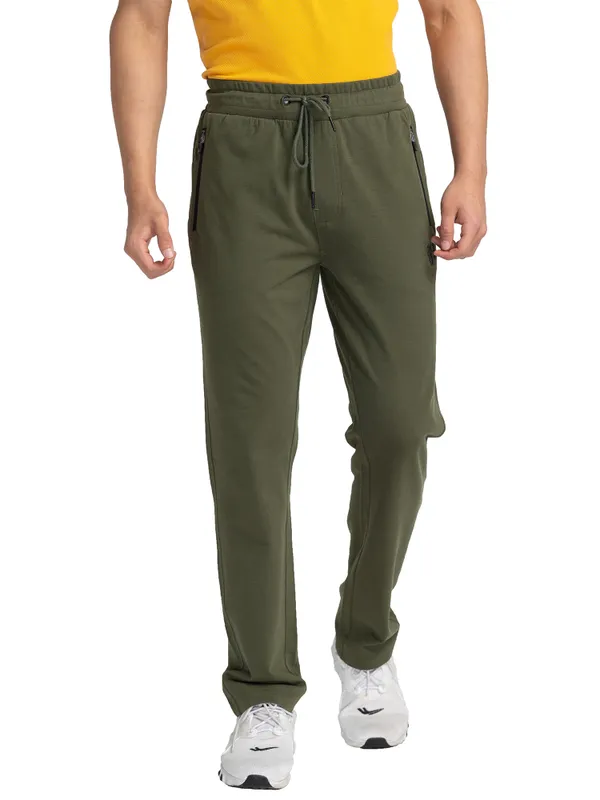 Being Human Clothing Men Regular Fit Track-Olive