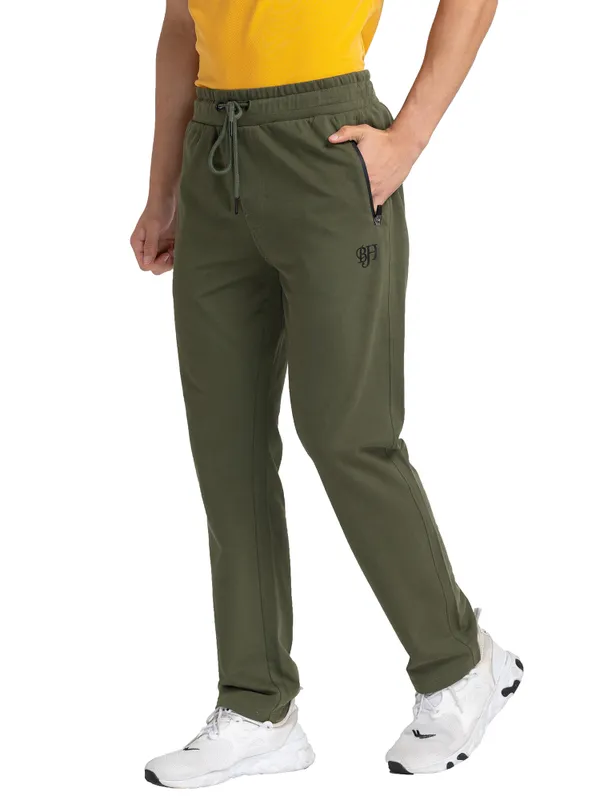 Being Human Clothing Men Regular Fit Track-Olive
