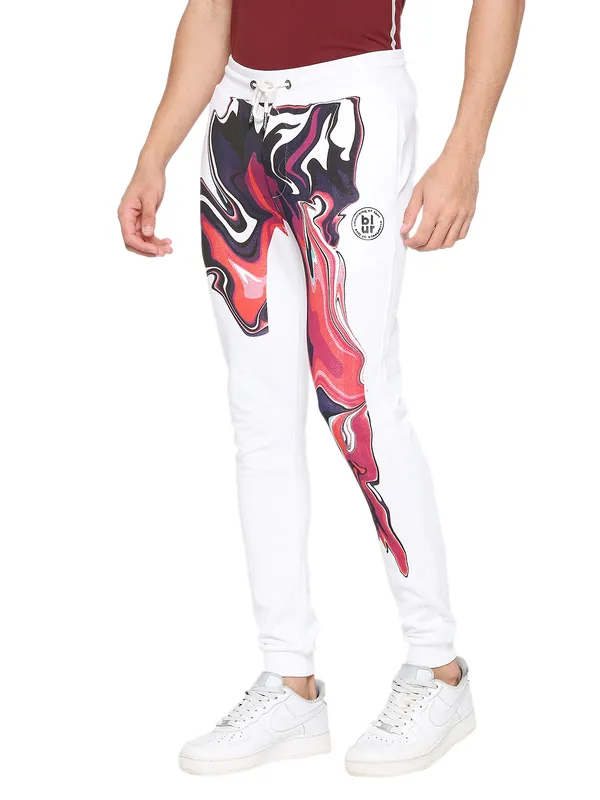 Being Human Men Regular Fit Track-White