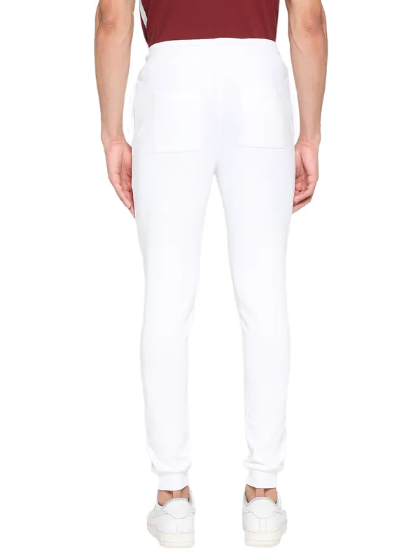 Being Human Men Regular Fit Track-White