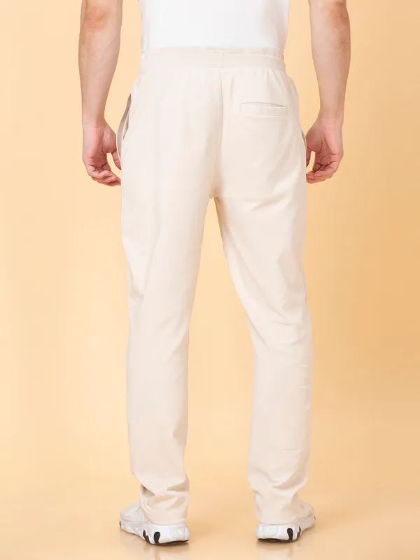 Being Human Clothing Men Regular Fit Track Pant-Chalk