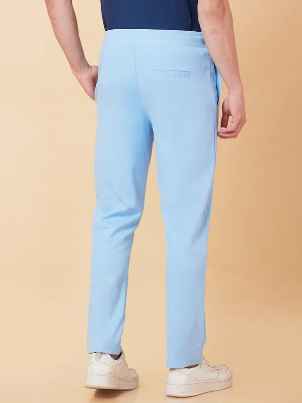 Being Human Clothing Men Regular Fit Track Pant-Light Blue