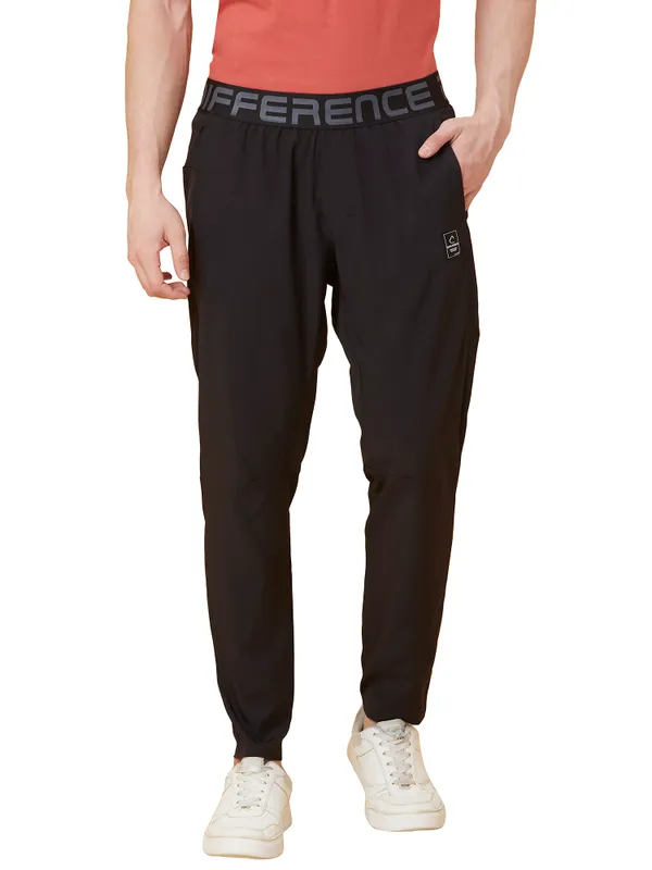 Being Human Clothing Men Regular Fit Track Pant-Black Beauty