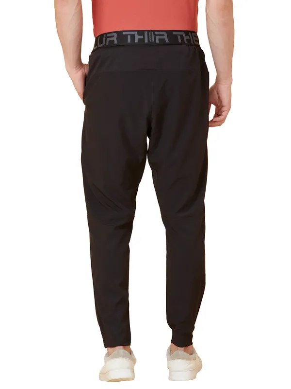 Being Human Clothing Men Regular Fit Track Pant-Black Beauty