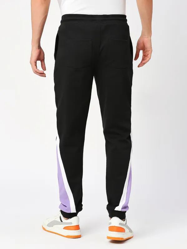 Being Human Clothing Men None Track Pant-Jet Black