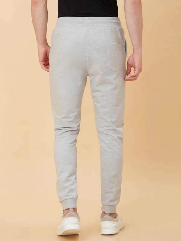 Being Human Clothing Men Regular Fit Track Pant-Grey Melange