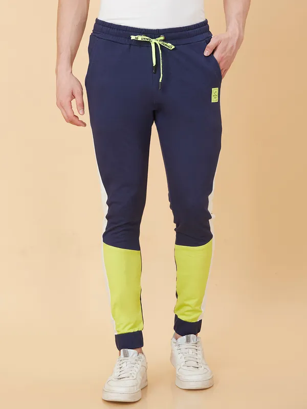 Being Human Clothing Men Regular Fit Track Pant-Dress Blue