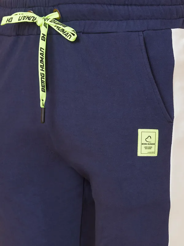 Being Human Clothing Men Regular Fit Track Pant-Dress Blue