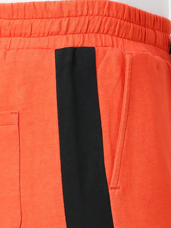 Being Human Clothing Men Regular Fit Track Pant-Orange Com