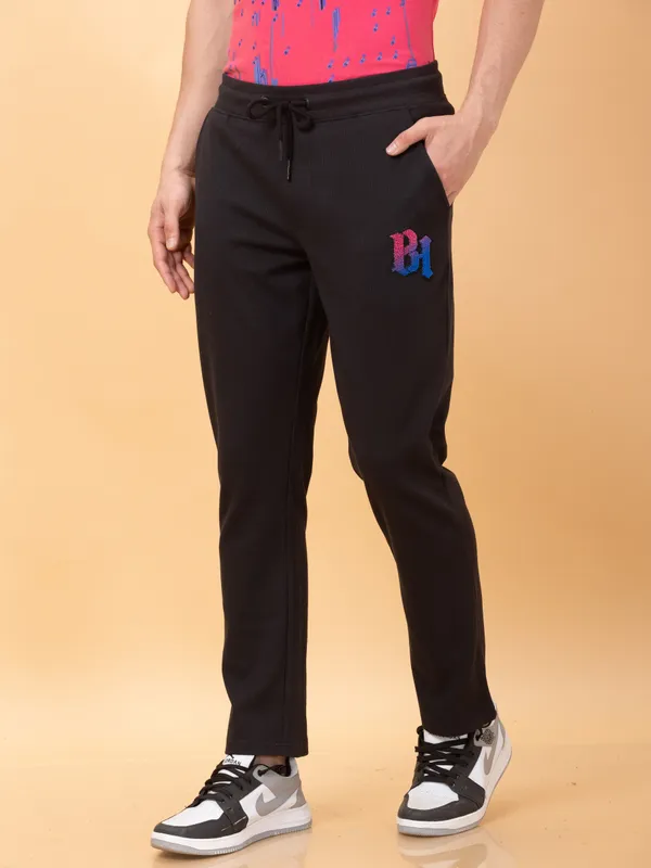 Being Human Clothing Mens-Bottom Track Black