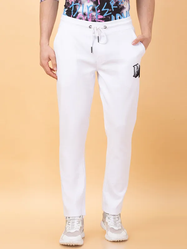 Being Human Clothing Mens-Bottom Track White