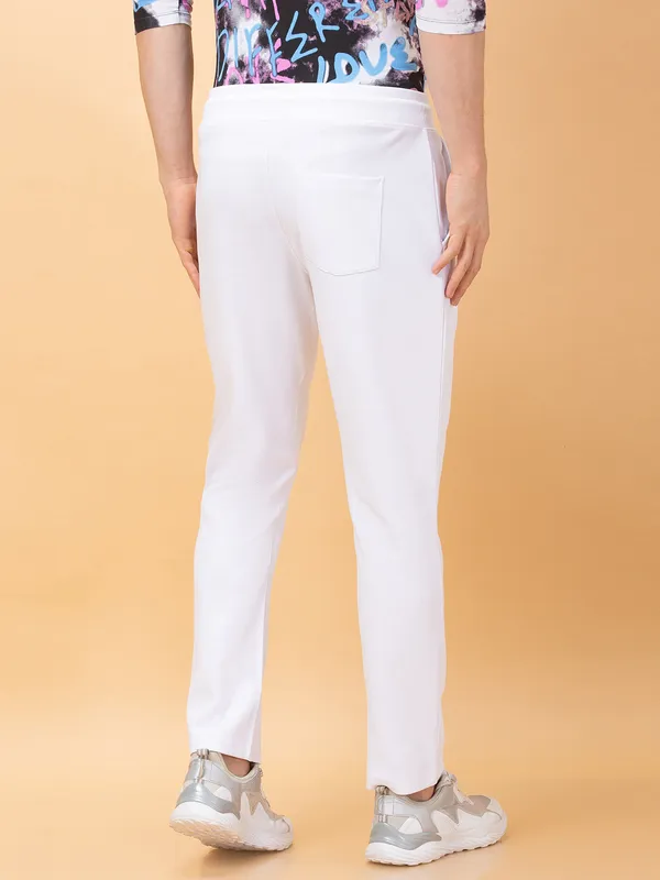 Being Human Clothing Mens-Bottom Track White
