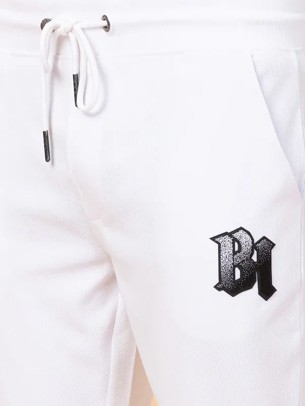 Being Human Clothing Mens-Bottom Track White