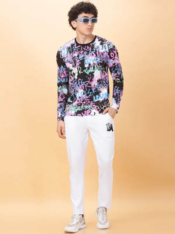Being Human Clothing Mens-Bottom Track White