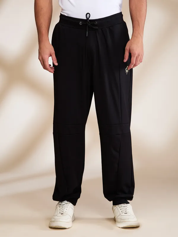 Being Human Clothing Mens-Bottom Track Black