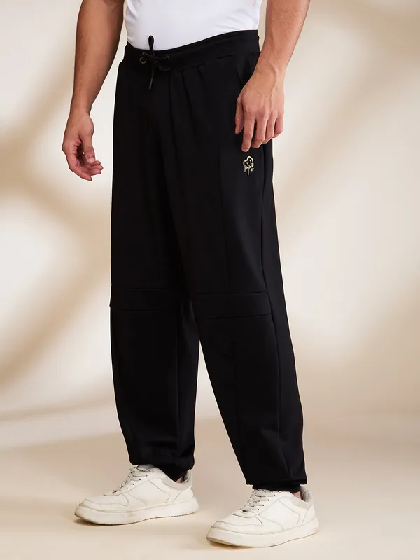 Being Human Clothing Mens-Bottom Track Black