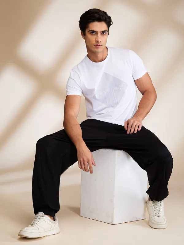 Being Human Clothing Mens-Bottom Track Black