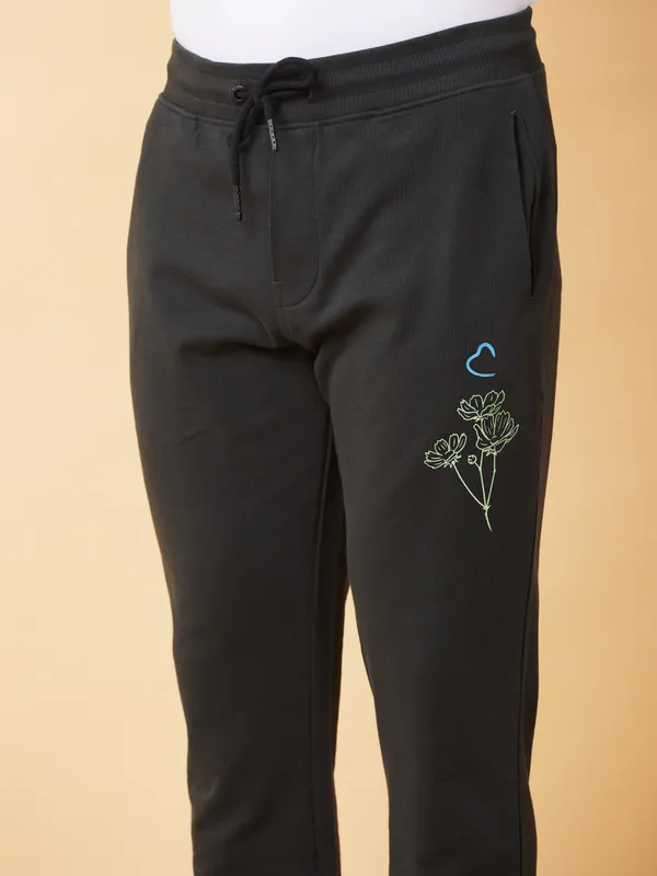 Being Human Clothing Mens-Bottom Track Charcoal
