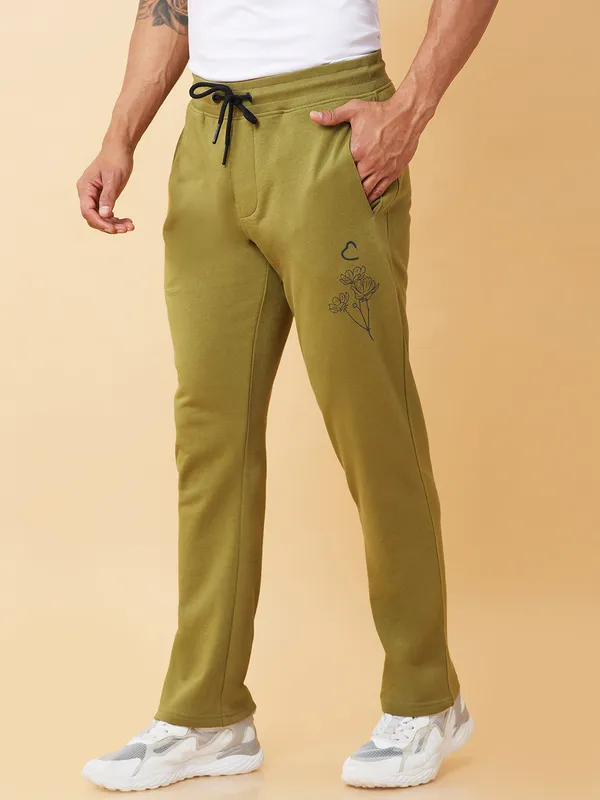 Being Human Clothing Mens-Bottom Track Olive