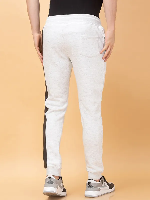 Being Human Clothing Mens-Bottom Track Ecru Melange