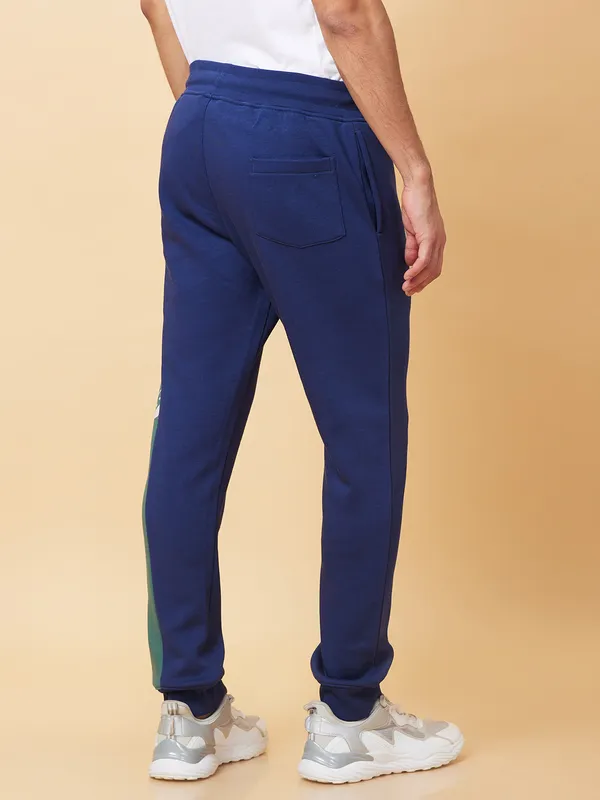Being Human Clothing Mens-Bottom Track Midnight Blue