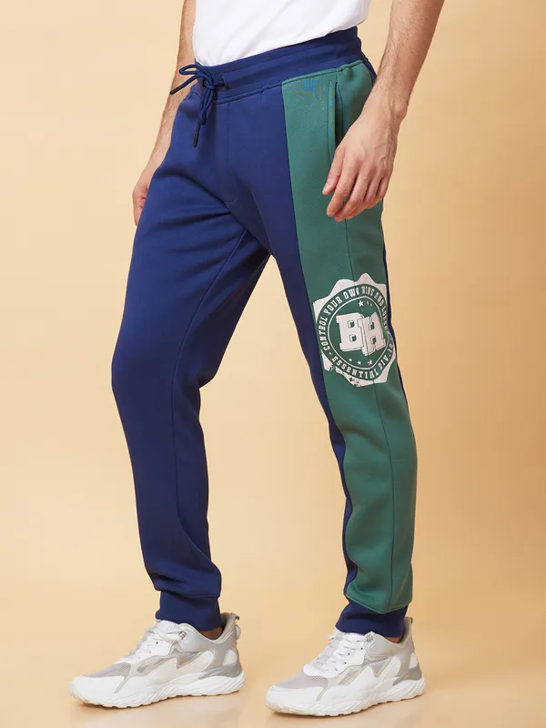Being Human Clothing Mens-Bottom Track Midnight Blue