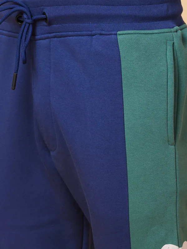 Being Human Clothing Mens-Bottom Track Midnight Blue