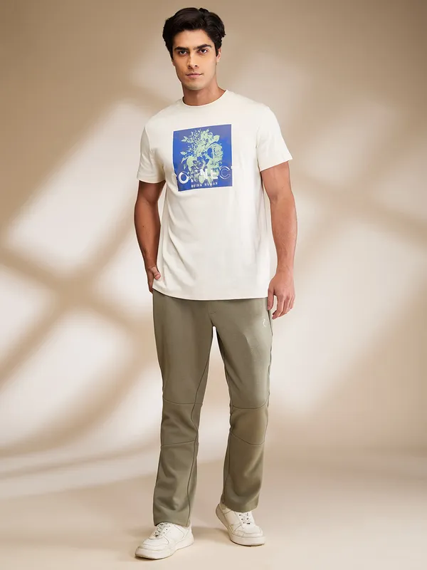 Being Human Clothing Mens-Bottom Track Olive