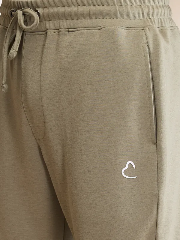 Being Human Clothing Mens-Bottom Track Olive