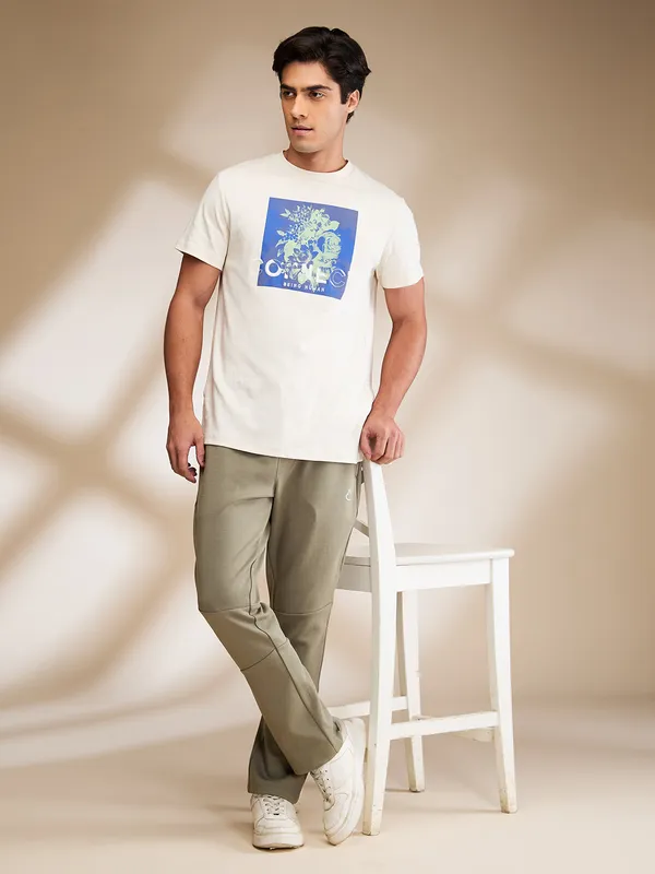 Being Human Clothing Mens-Bottom Track Olive