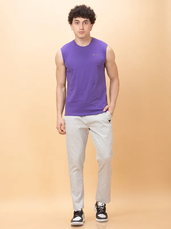 Being Human Clothing Mens-Bottom Track Grey Melange