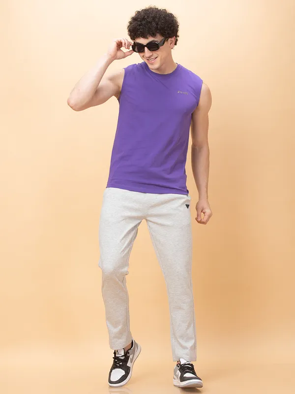 Being Human Clothing Mens-Bottom Track Grey Melange