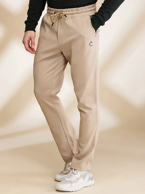 Being Human Clothing Mens-Bottom Track Beige