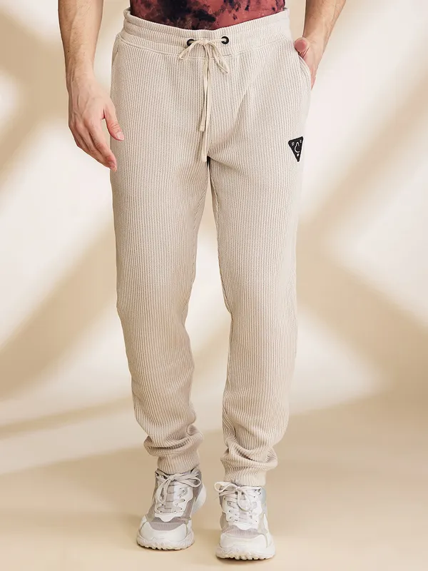 Being Human Clothing Mens-Bottom Track Chalk