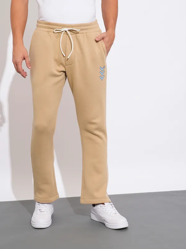 Being Human Clothing Mens-Bottom Track Beige