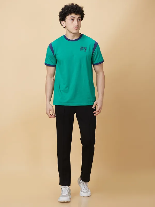 Being Human Clothing Mens-Bottom Track Black