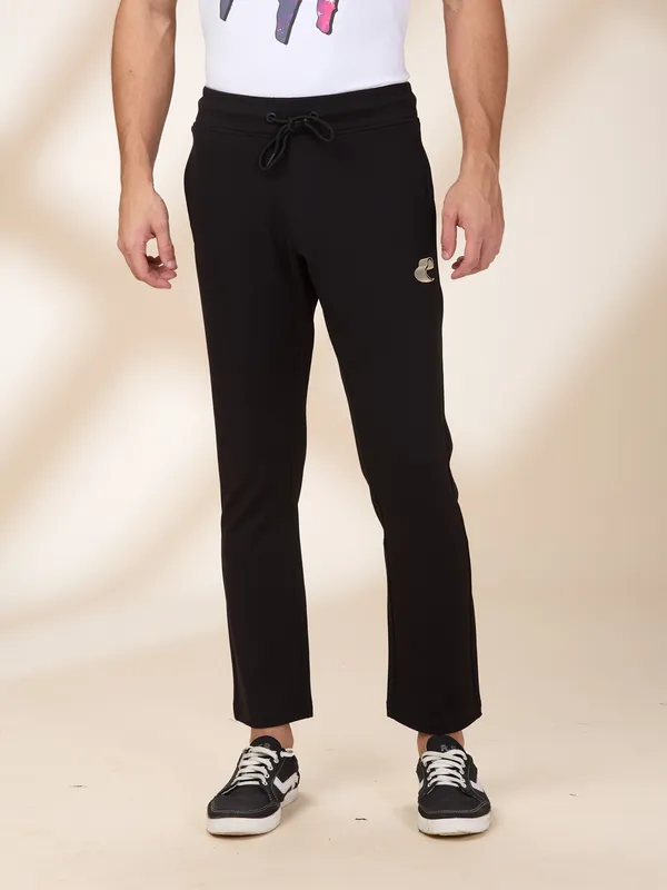 Being Human Clothing Men Black Solid Track