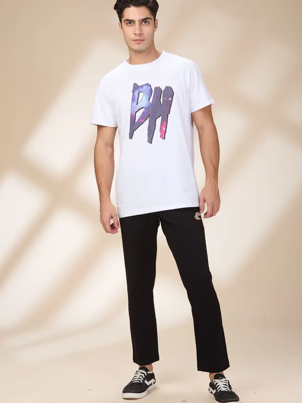 Being Human Clothing Men Black Solid Track