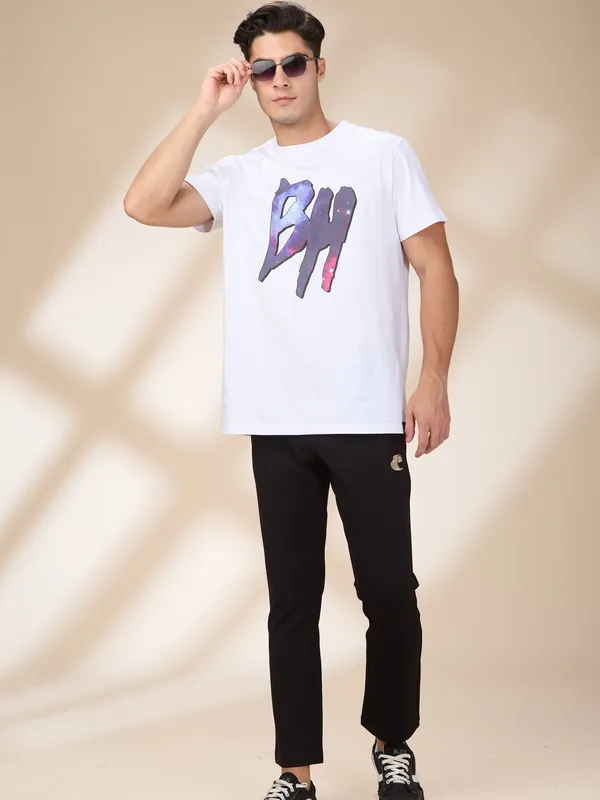 Being Human Clothing Men Black Solid Track