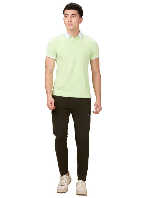Being Human Clothing Men Green Solid Track