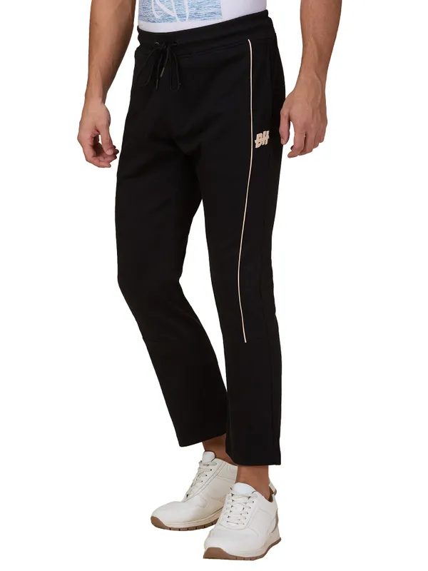 Being Human Clothing Men Black Solid Track